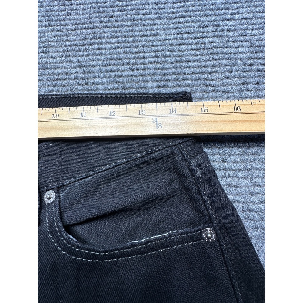 Levi's 505 Jeans Mens 29x32 (Fits 29x31) Black Regular Fit Straight Leg Denim - Picture 3 of 9